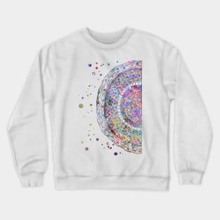 Cross Section of Human Hair Crewneck Sweatshirt